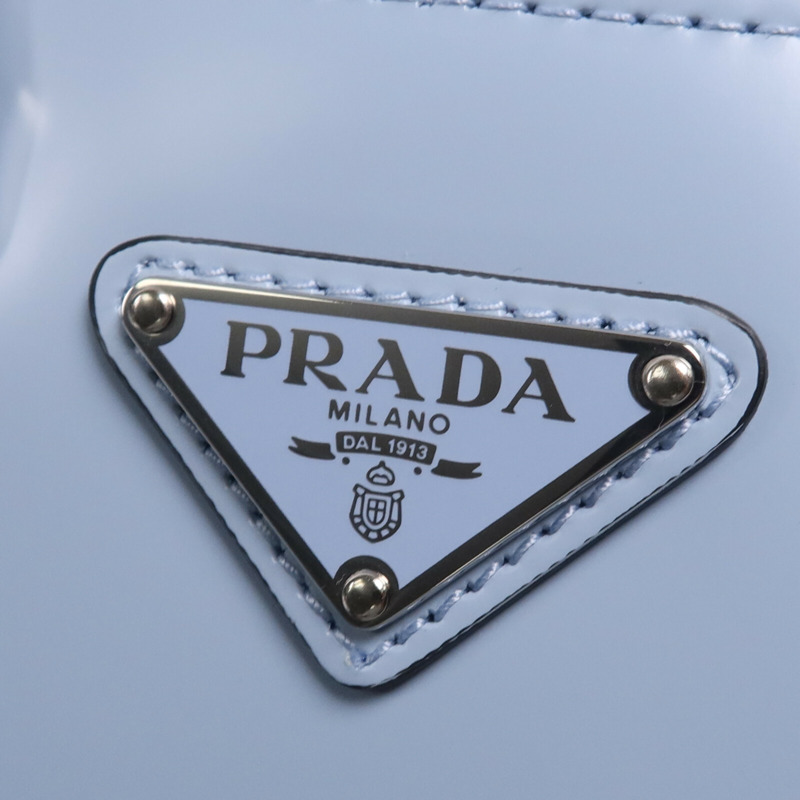 PRADA 牛皮皮革2 Way Shoulder Bag銀扣手挽肩背兩用袋-12