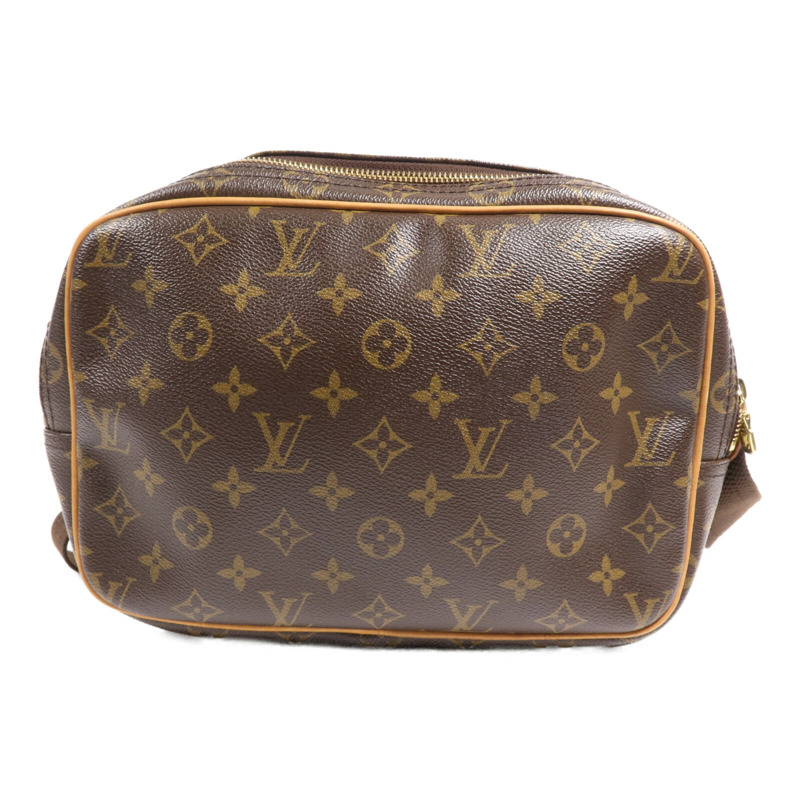 LOUIS VUITTON Monogram Reporter PM金扣肩背袋-1