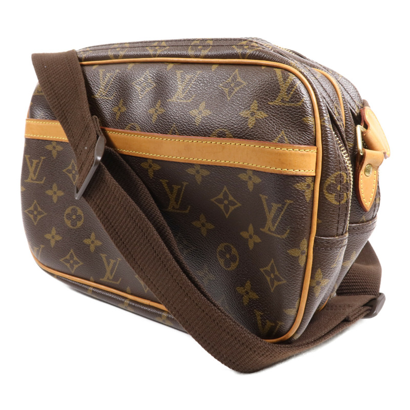 LOUIS VUITTON Monogram Reporter PM金扣肩背袋-2