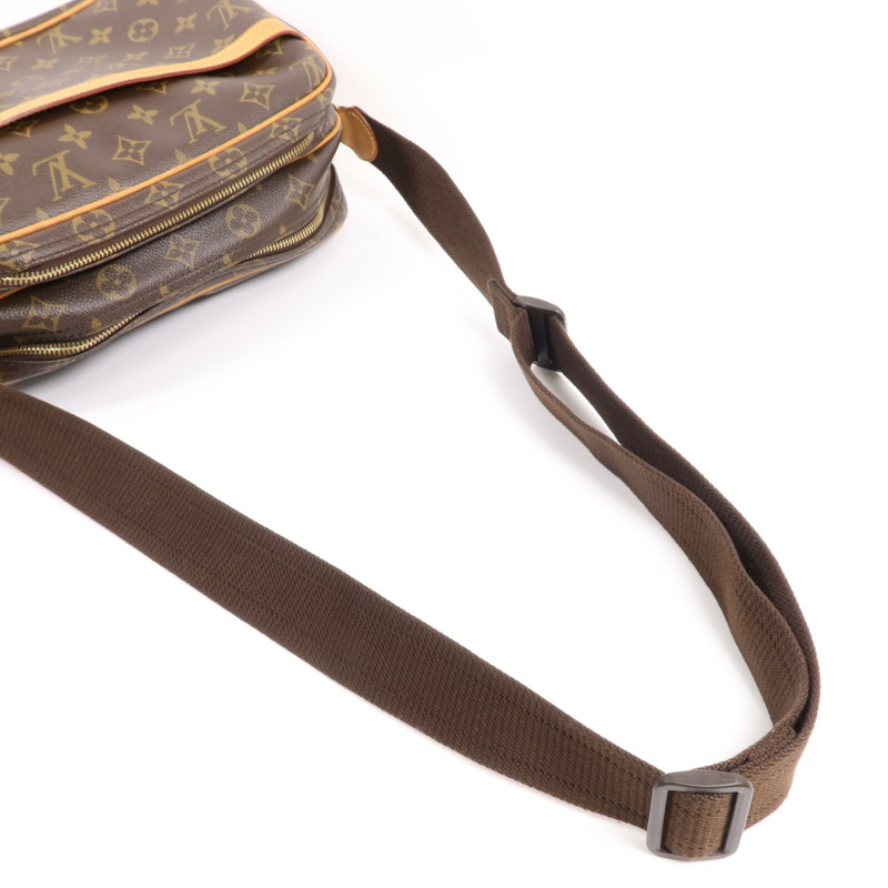 LOUIS VUITTON Monogram Reporter PM金扣肩背袋-8