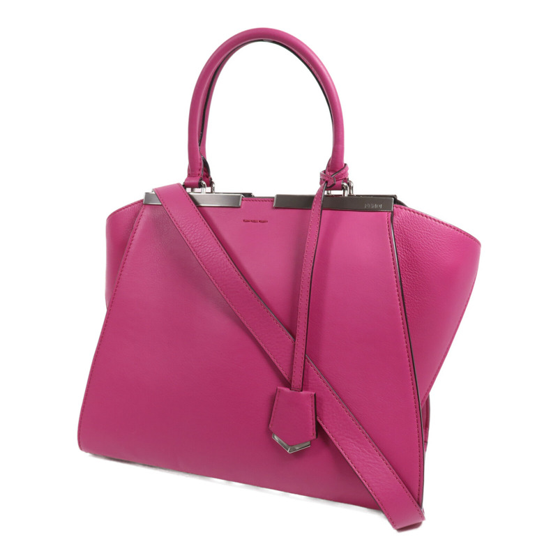 FENDI 牛皮皮革3 Jours銀扣手挽肩背兩用袋-2