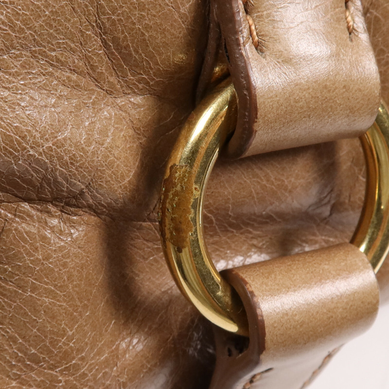 Miu Miu 牛皮皮革2 Way Shoulder Bag金扣手挽肩背兩用袋-10