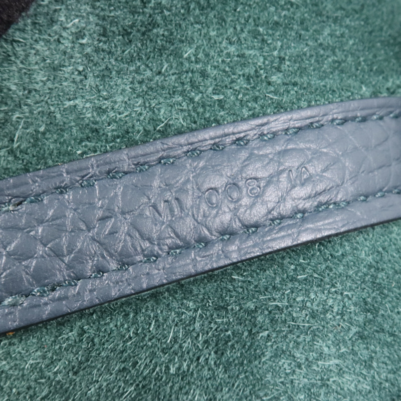 HERMES Clemence皮革Picotin MM金扣手挽袋 Vert Cypres-13