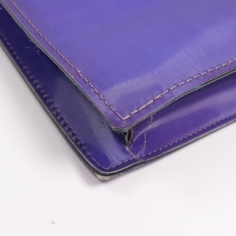 CHANEL PVC Chain Shoulder銀扣肩背袋-5