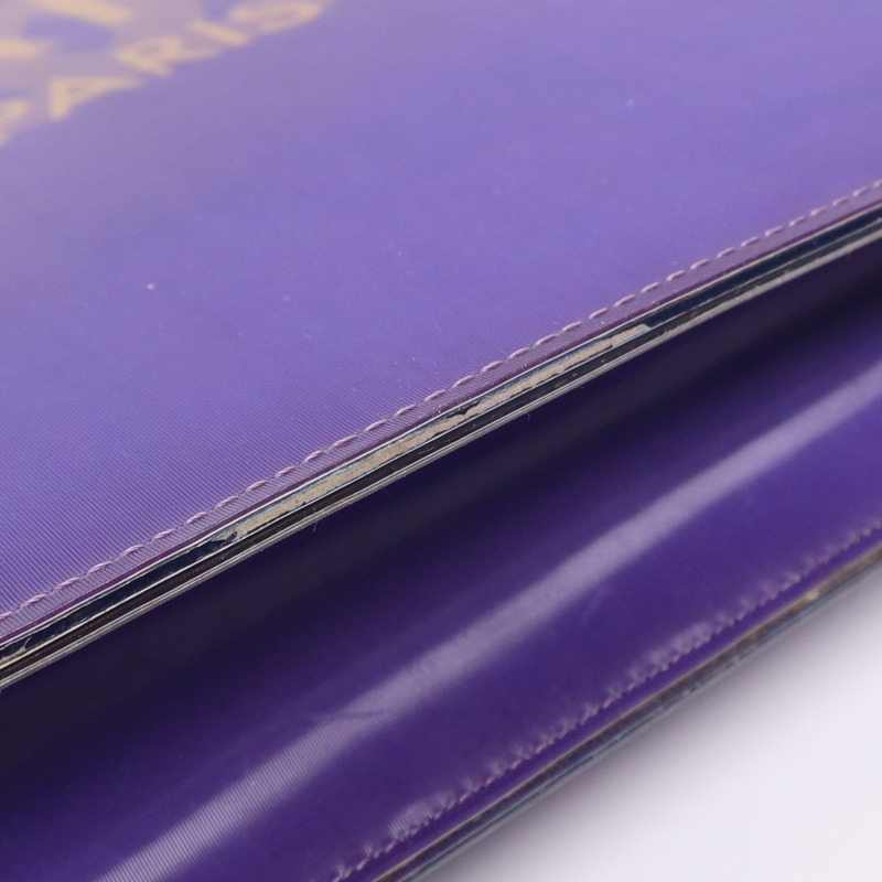 CHANEL PVC Chain Shoulder銀扣肩背袋-8