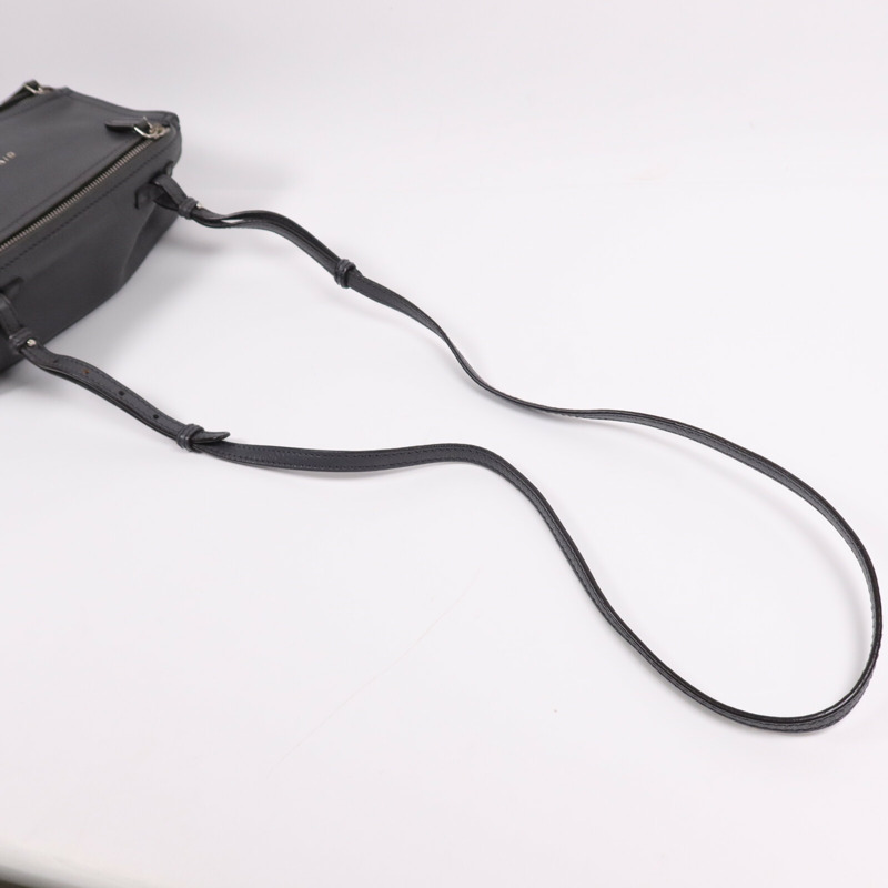 GIVENCHY 皮革Pandora Bag銀扣肩背袋-5