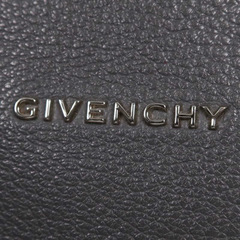 GIVENCHY 皮革Pandora Bag銀扣肩背袋-13