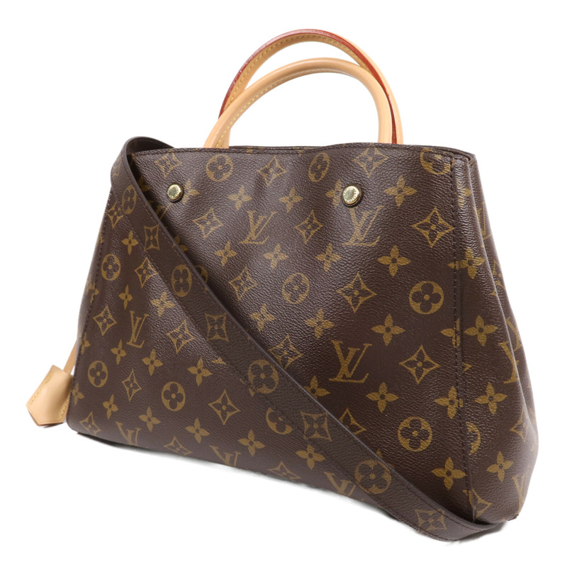 LOUIS VUITTON Monogram Montaigne MM金扣手挽肩背兩用袋-2