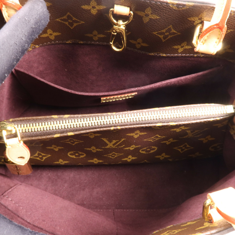 LOUIS VUITTON Monogram Montaigne MM金扣手挽肩背兩用袋-4
