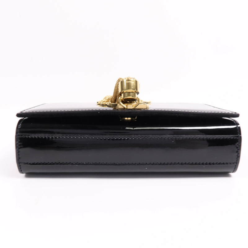 YVES SAINT LAURENT 漆皮皮革Kate Small金扣鏈帶肩背袋-3