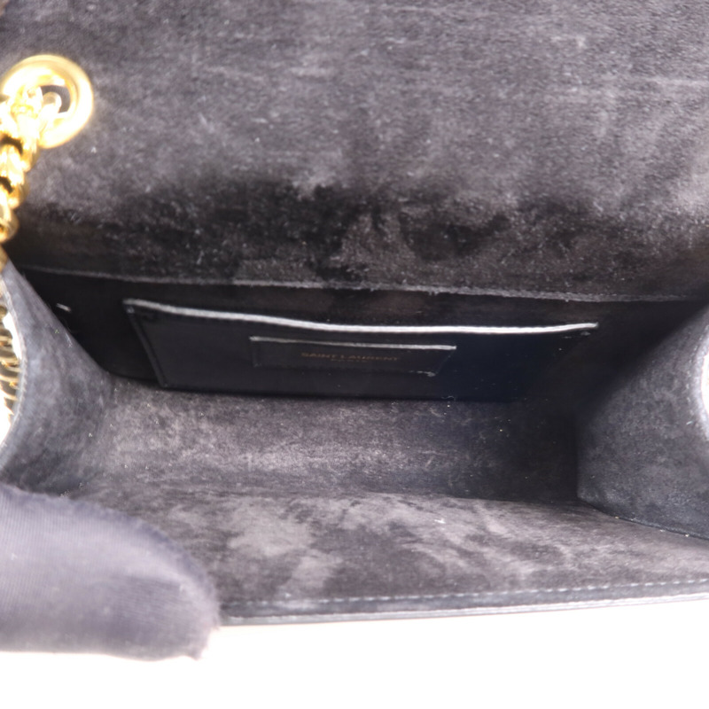 YVES SAINT LAURENT 漆皮皮革Kate Small金扣鏈帶肩背袋-4