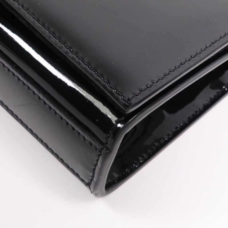 YVES SAINT LAURENT 漆皮皮革Kate Small金扣鏈帶肩背袋-9