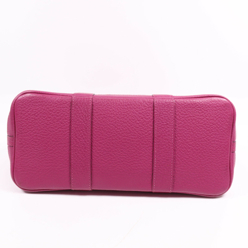 HERMES Negonda皮革Garden Party TPM銀扣手挽袋Magnolia-3