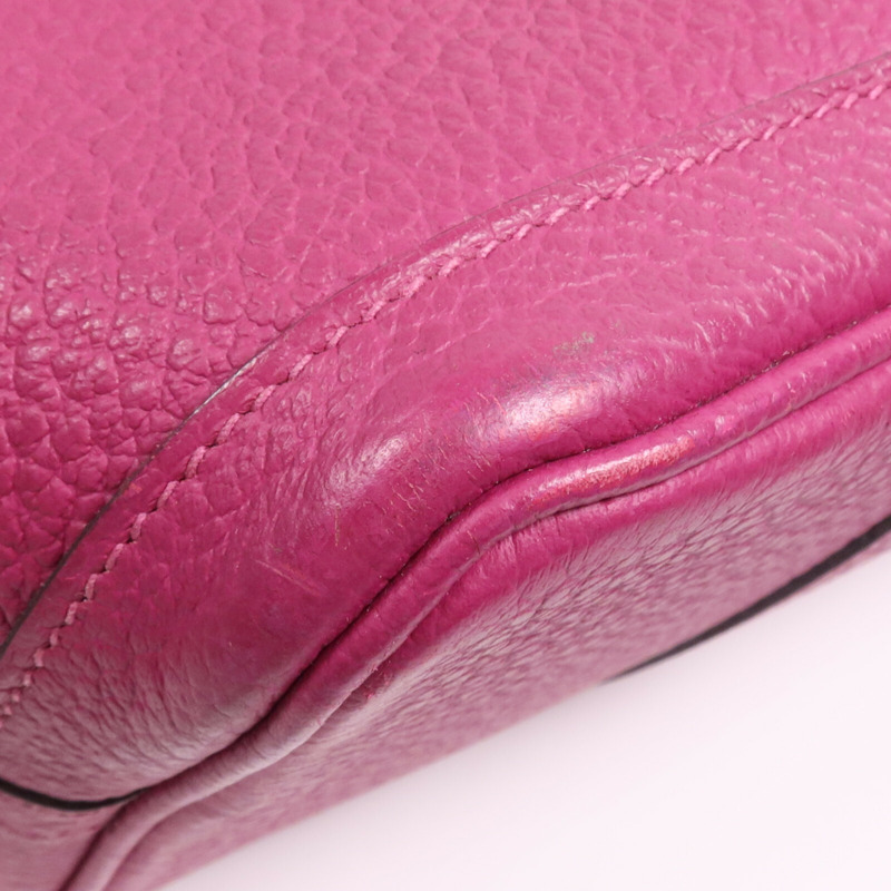 HERMES Negonda皮革Garden Party TPM銀扣手挽袋Magnolia-5