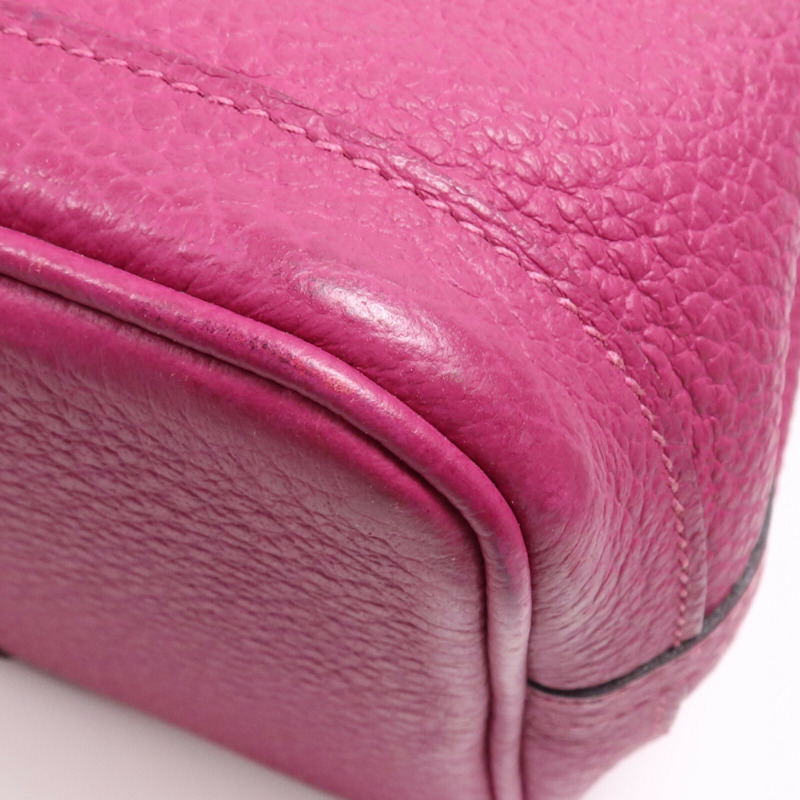 HERMES Negonda皮革Garden Party TPM銀扣手挽袋Magnolia-6