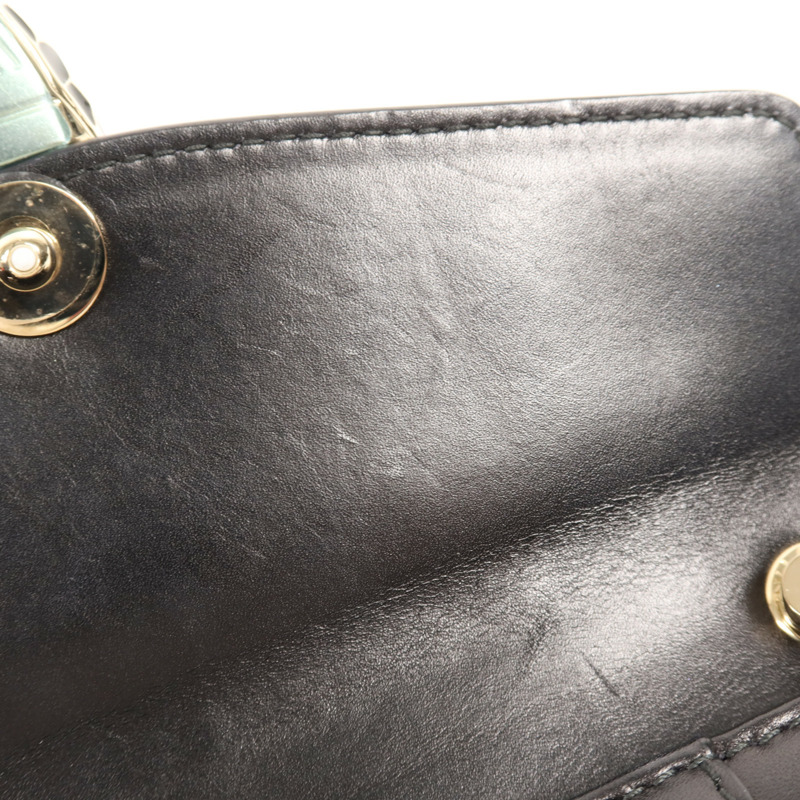 BVLGARI 牛皮皮革Chain Shoulder金扣鏈帶肩背袋-12