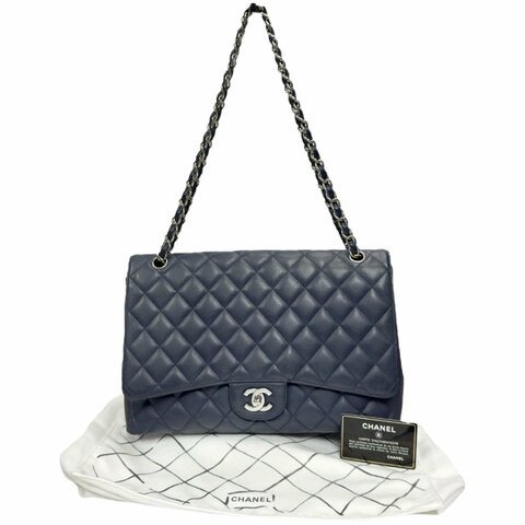 CHANEL Maxi 荔枝皮 特大號經典款 鏈條包