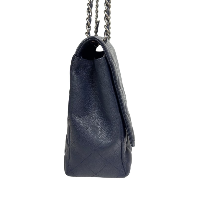 CHANEL Maxi 荔枝皮 特大號經典款 鏈條包-5