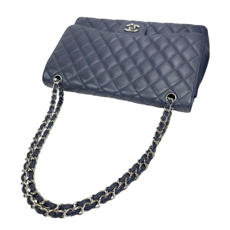 CHANEL Maxi 荔枝皮 特大號經典款 鏈條包-14