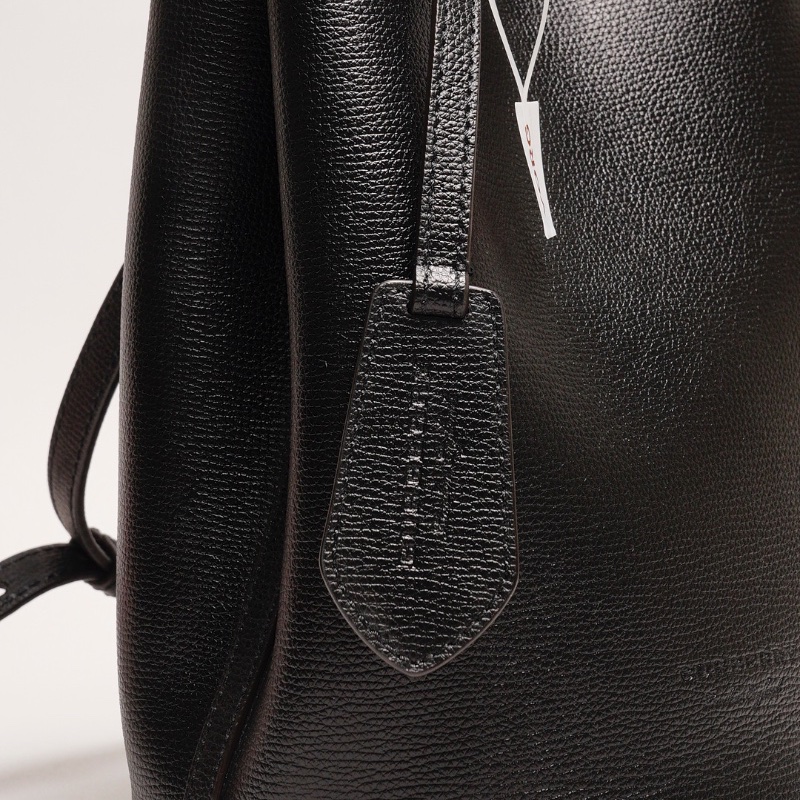 Burberry 雙面小水桶包（黑色/內裏格紋）-5