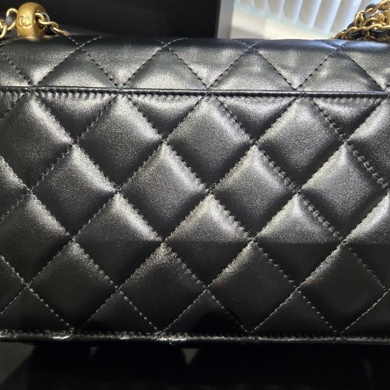 CHANEL 熱門款|經典黑金 雙金球/金珠WOC-6