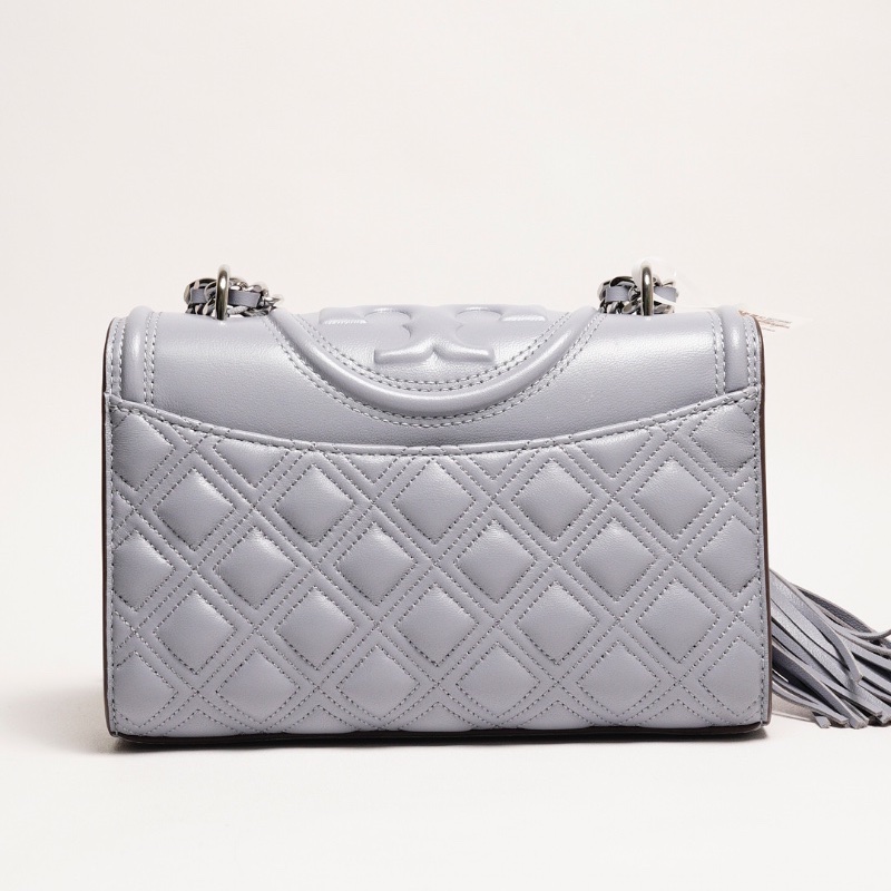 Tory Burch 鏈條流蘇斜背包 (霧霾灰藍)-1
