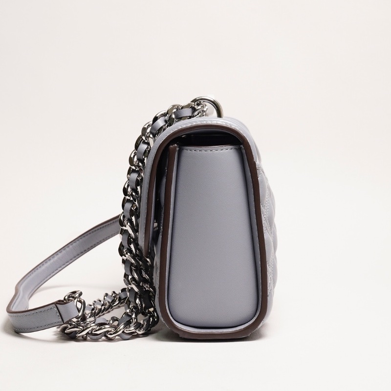 Tory Burch 鏈條流蘇斜背包 (霧霾灰藍)-2