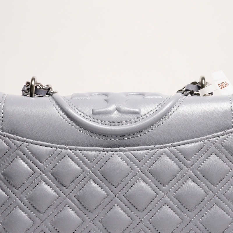 Tory Burch 鏈條流蘇斜背包 (霧霾灰藍)-4