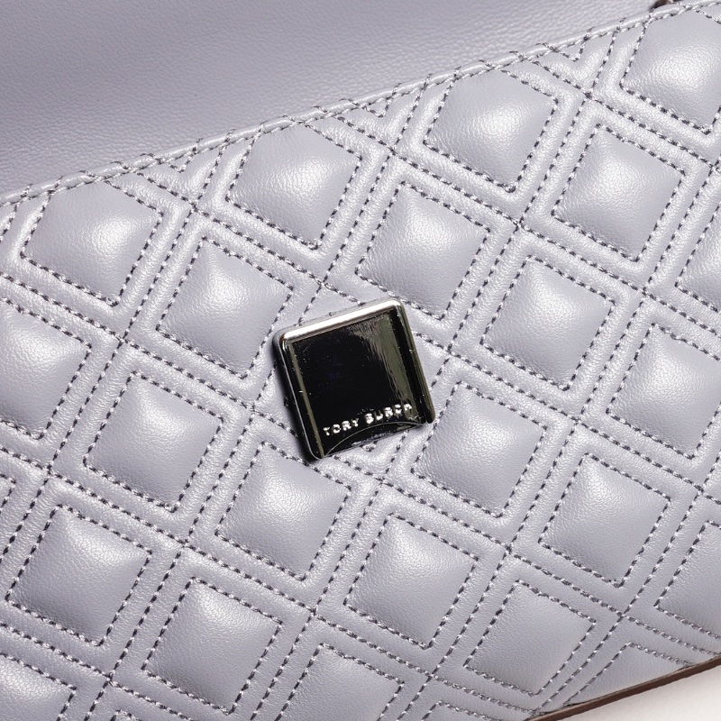 Tory Burch 鏈條流蘇斜背包 (霧霾灰藍)-11