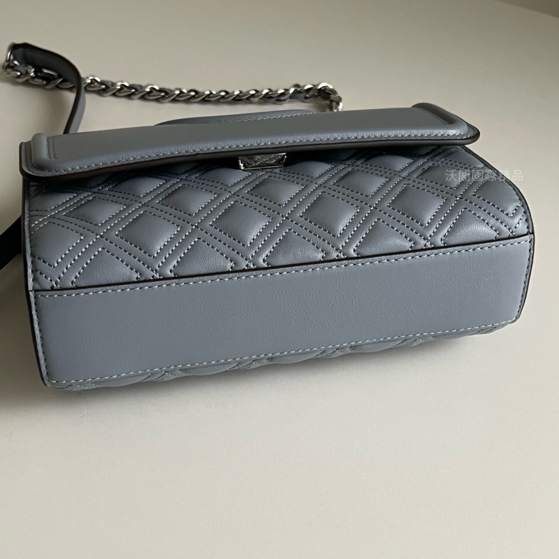 Tory Burch 鏈條流蘇斜背包 (霧霾灰藍)-18