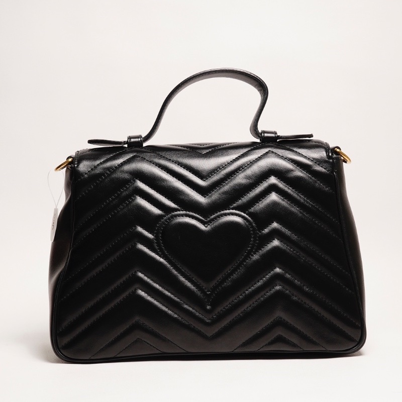 GUCCI GG Marmont馬夢包 手提鏈條包(黑色)-1