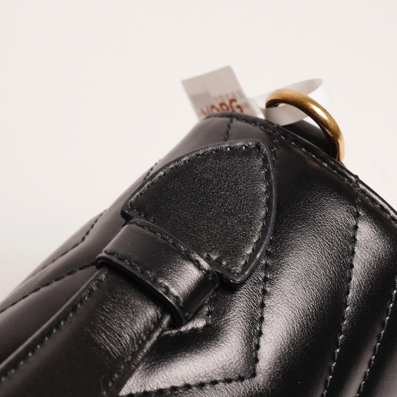 GUCCI GG Marmont馬夢包 手提鏈條包(黑色)-11