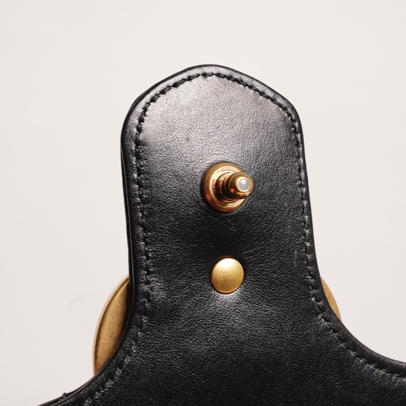 GUCCI GG Marmont馬夢包 手提鏈條包(黑色)-12