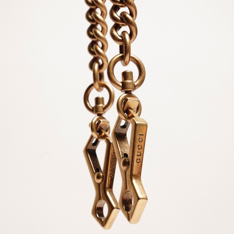 GUCCI GG Marmont馬夢包 手提鏈條包(黑色)-21