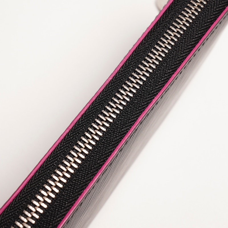 LOUIS VUITTON EPI水波紋長夾 ㄇ字型拉鏈長夾(黑色)-5