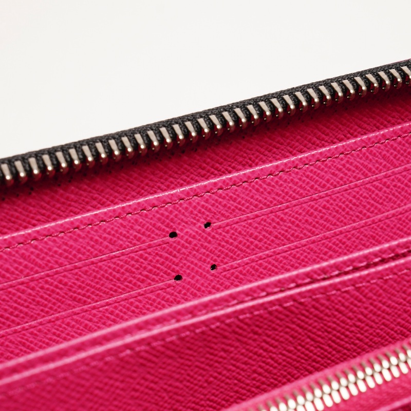 LOUIS VUITTON EPI水波紋長夾 ㄇ字型拉鏈長夾(黑色)-7