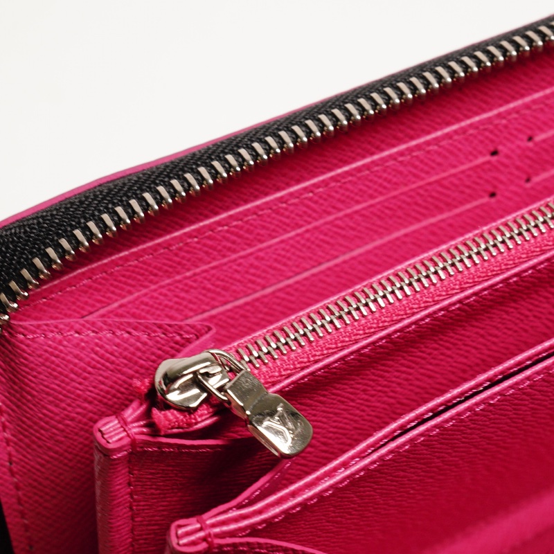 LOUIS VUITTON EPI水波紋長夾 ㄇ字型拉鏈長夾(黑色)-9