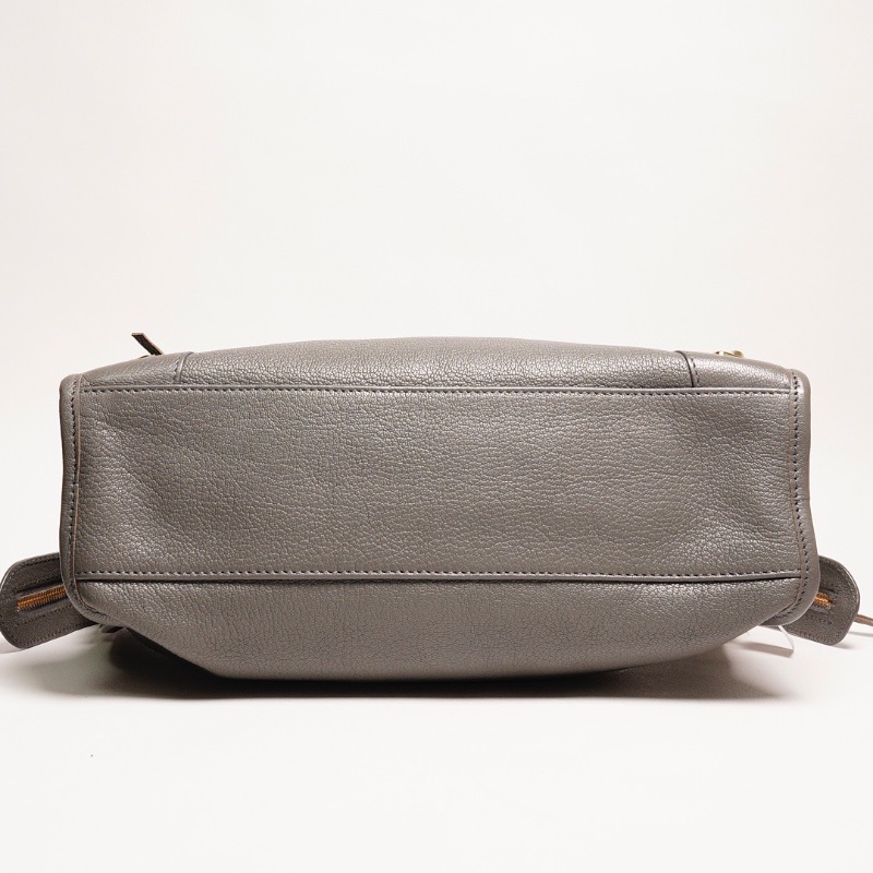 巴黎世家BALENCIAGA S City Edge機車包(灰色)-12