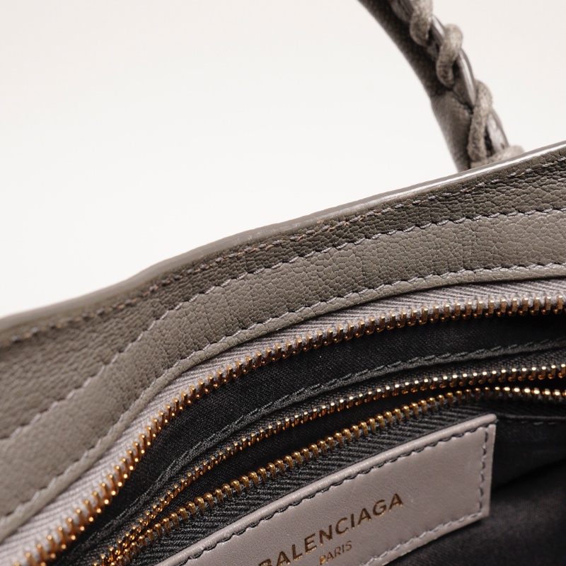 巴黎世家BALENCIAGA S City Edge機車包(灰色)-14