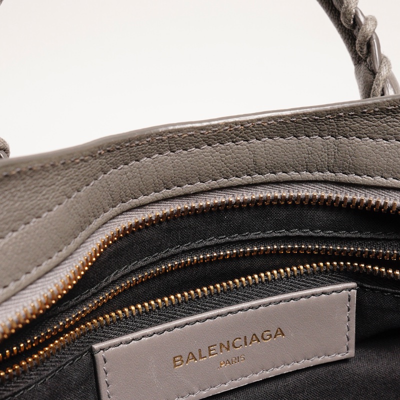 巴黎世家BALENCIAGA S City Edge機車包(灰色)-15