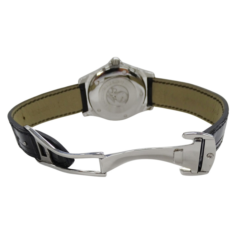 歐米茄碟飛系列 4831.50.31 男士同軸天文台認證日期自動腕錶,不鏽鋼錶殼搭配皮革錶帶,銀黑色拋光-3