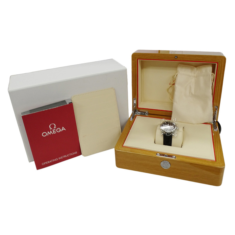 歐米茄碟飛系列 4831.50.31 男士同軸天文台認證日期自動腕錶,不鏽鋼錶殼搭配皮革錶帶,銀黑色拋光-7