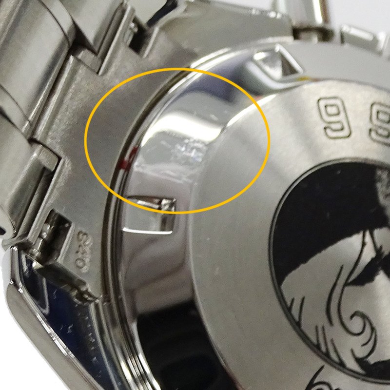 歐米茄超霸系列3571.50男士腕錶，品牌專業，Galaxy Express 999，手動上鍊，不銹鋼，銀色，黑色，已保養-15