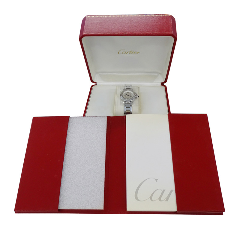 卡地亞 Miss Pasha 女士石英腕錶,QZ 不鏽鋼材質,型號 W3140007,銀色,圓形,拋光。-7