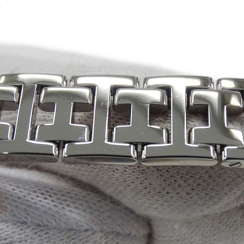 愛馬仕女士腕錶，貝殼石英機芯，不鏽鋼錶殼，CR2.210機芯，銀色，方形，拋光-9