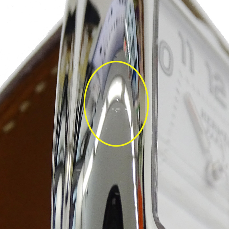 愛馬仕 Cape Cod 男士石英腕錶,不鏽鋼錶殼,皮革錶帶,型號 CT1.710,拋光處理。-12