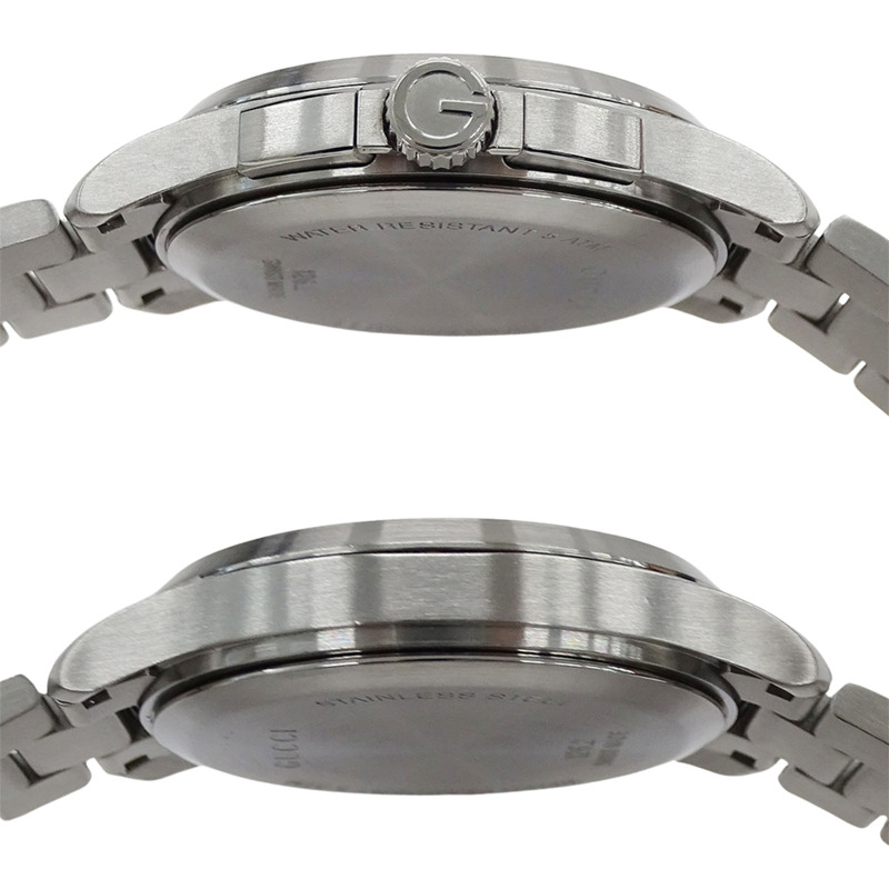 Gucci G-Timeless 男士計時腕錶,石英機芯,不銹鋼錶殼,126.2毫米,YA126273,銀色/海軍藍,拋光-2