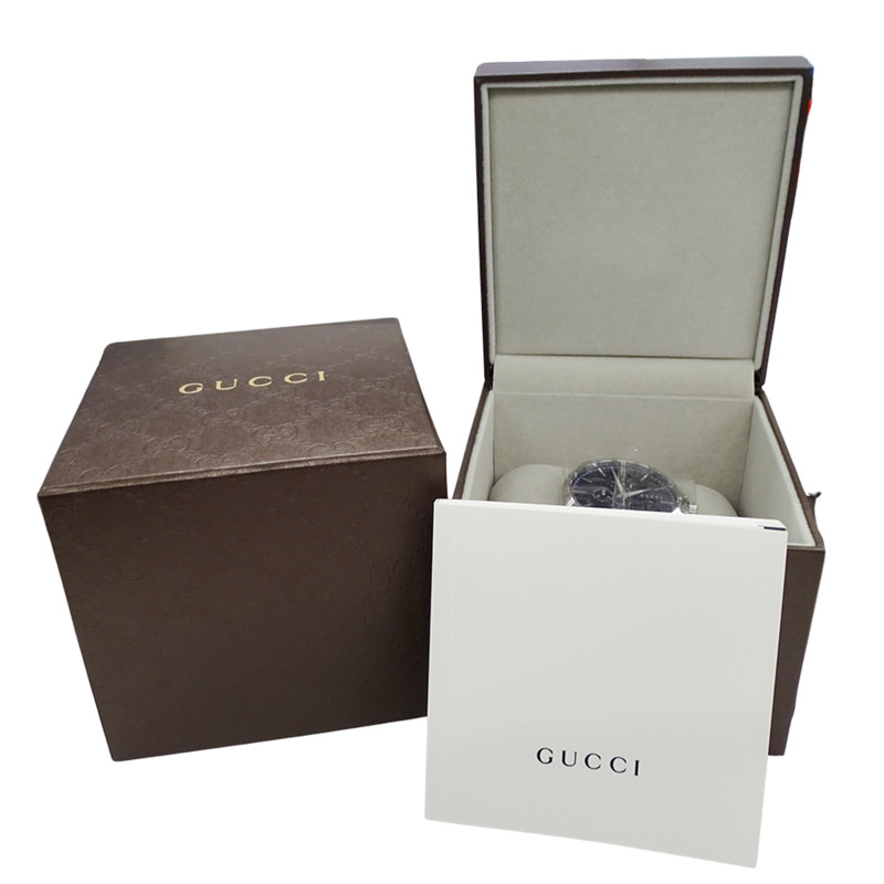 Gucci G-Timeless 男士計時腕錶,石英機芯,不銹鋼錶殼,126.2毫米,YA126273,銀色/海軍藍,拋光-7