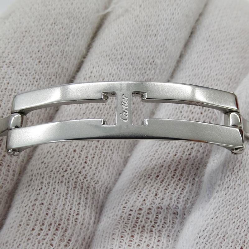 卡地亞 Santos Galbee SM 女士腕錶，帶日期顯示，自動上鍊，精鋼材質，型號 W20044D6，拋光銀色-4