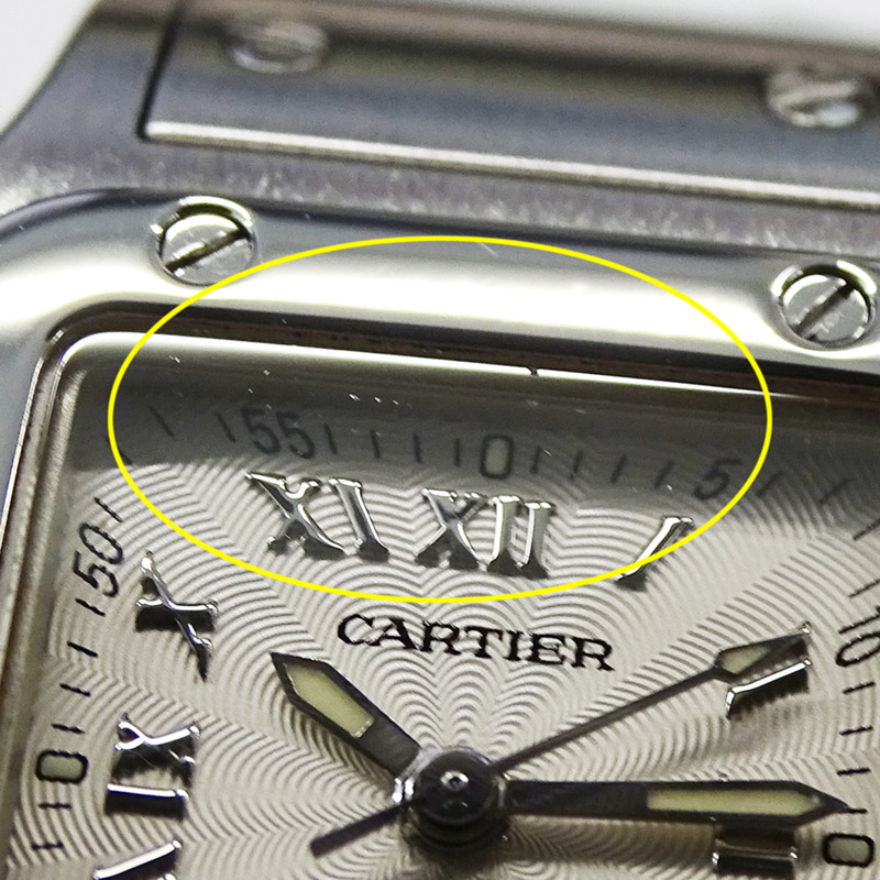 卡地亞 Santos Galbee SM 女士腕錶，帶日期顯示，自動上鍊，精鋼材質，型號 W20044D6，拋光銀色-11